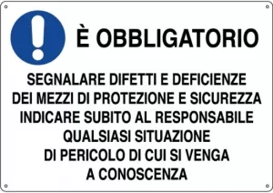 CARTELLO ALL SEGNALAZIONE PERICOLI 0190.00.50 D&B